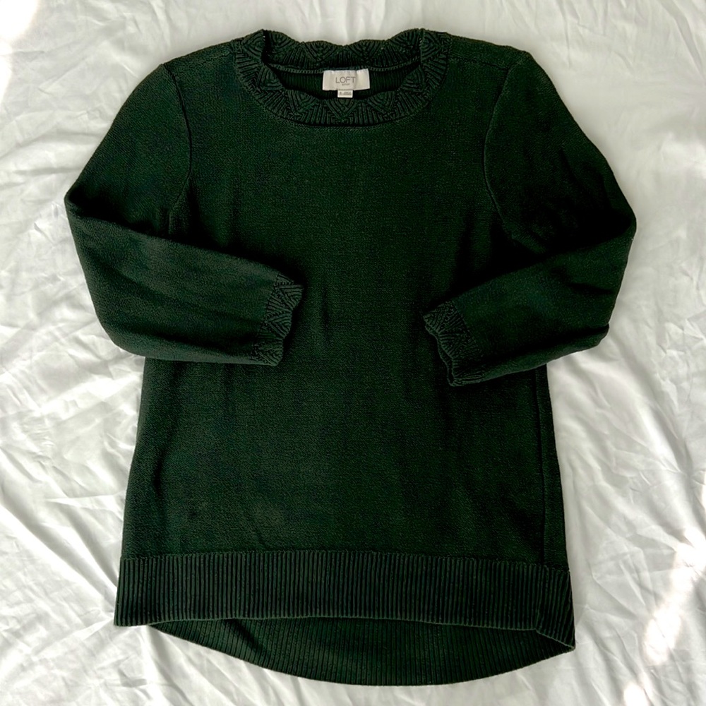 LOFT|Size Small|Green Sweater